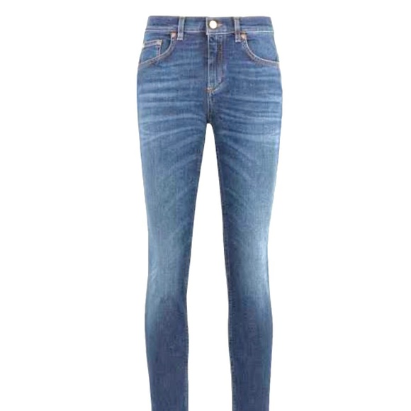 ROBERTO CAVALLI FADED MID-RISE BOTTOM SHAPING SKINNY ANKLE JEANS Sz US6/EU42 - Picture 3 of 14